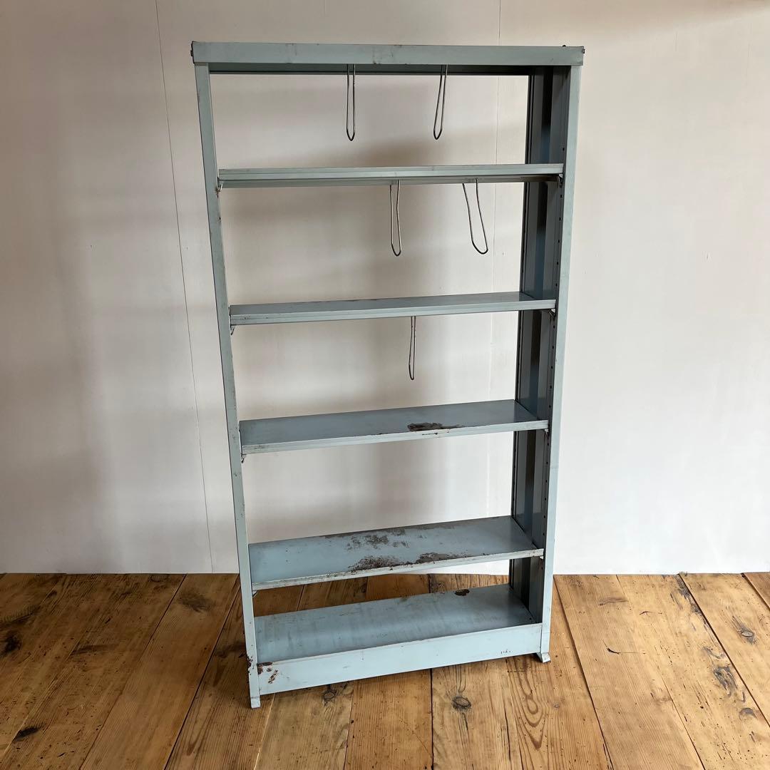 アンティーク スチールラック シャビー インダストリアル レトロ z715