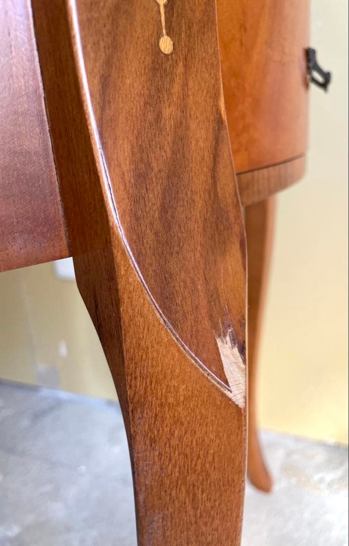 象嵌 コンソールチェスト サイドチェスト 電話台 猫脚 イタリア