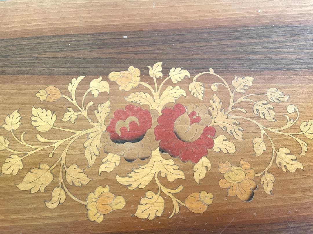 象嵌 コンソールチェスト サイドチェスト 電話台 猫脚 イタリア