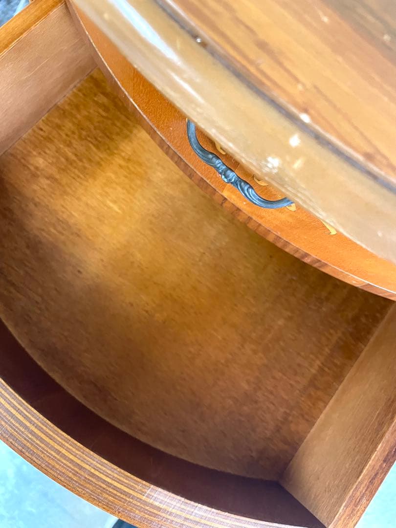 象嵌 コンソールチェスト サイドチェスト 電話台 猫脚 イタリア