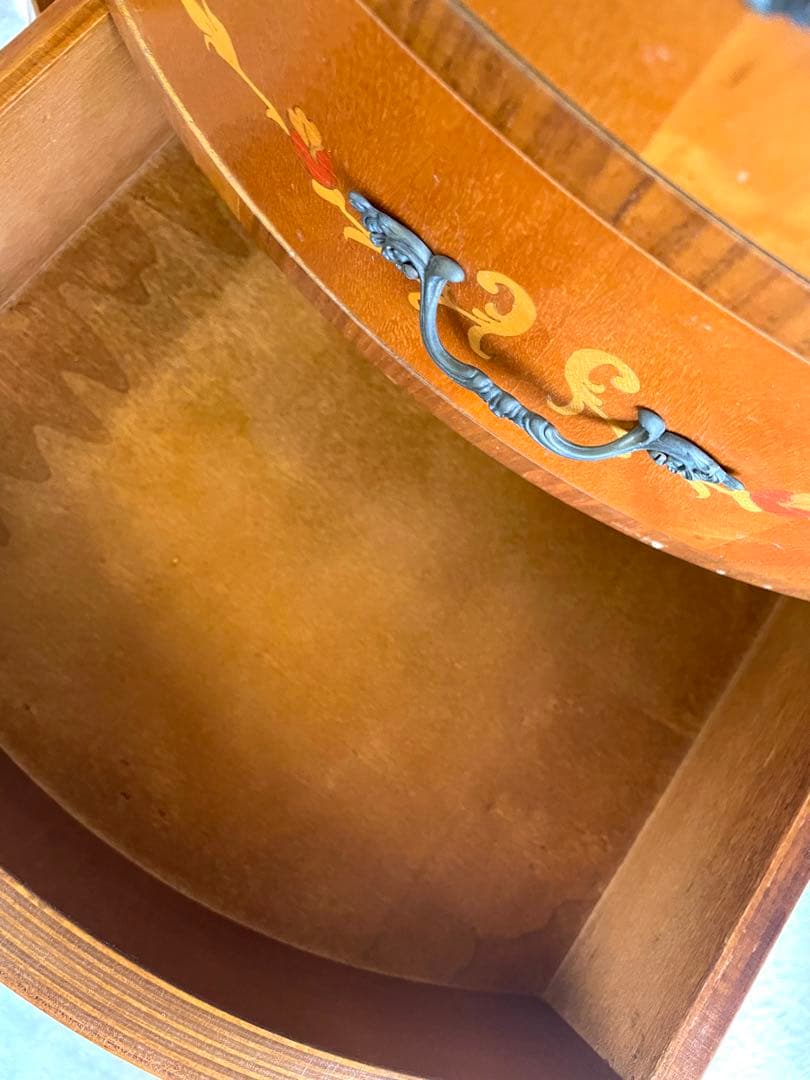 象嵌 コンソールチェスト サイドチェスト 電話台 猫脚 イタリア