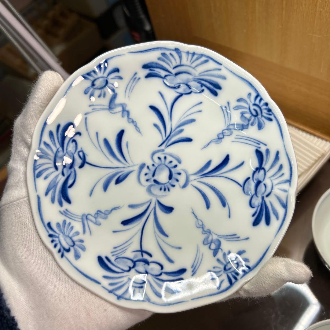 ニッコー　コシノヒロコ　藍がさね　皿５枚と小鉢５客　未使用品