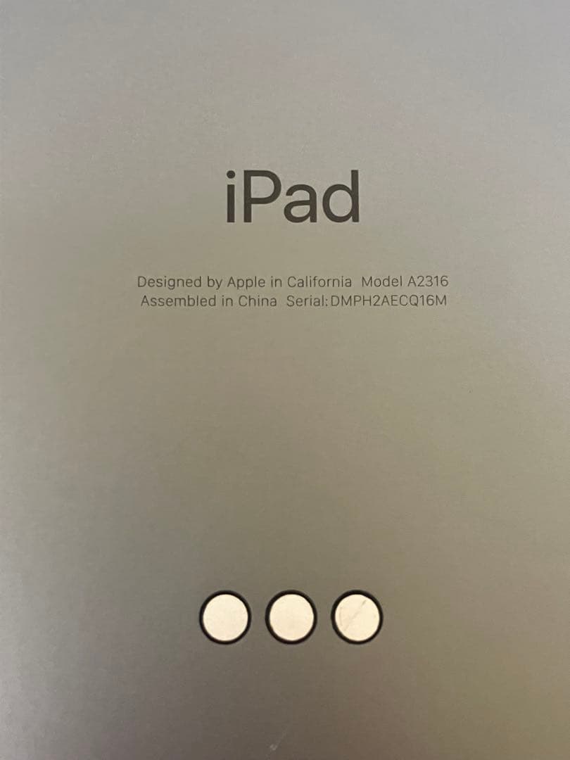 ジャンクApple iPad air 第4世代　本体 スペースグレーA2316