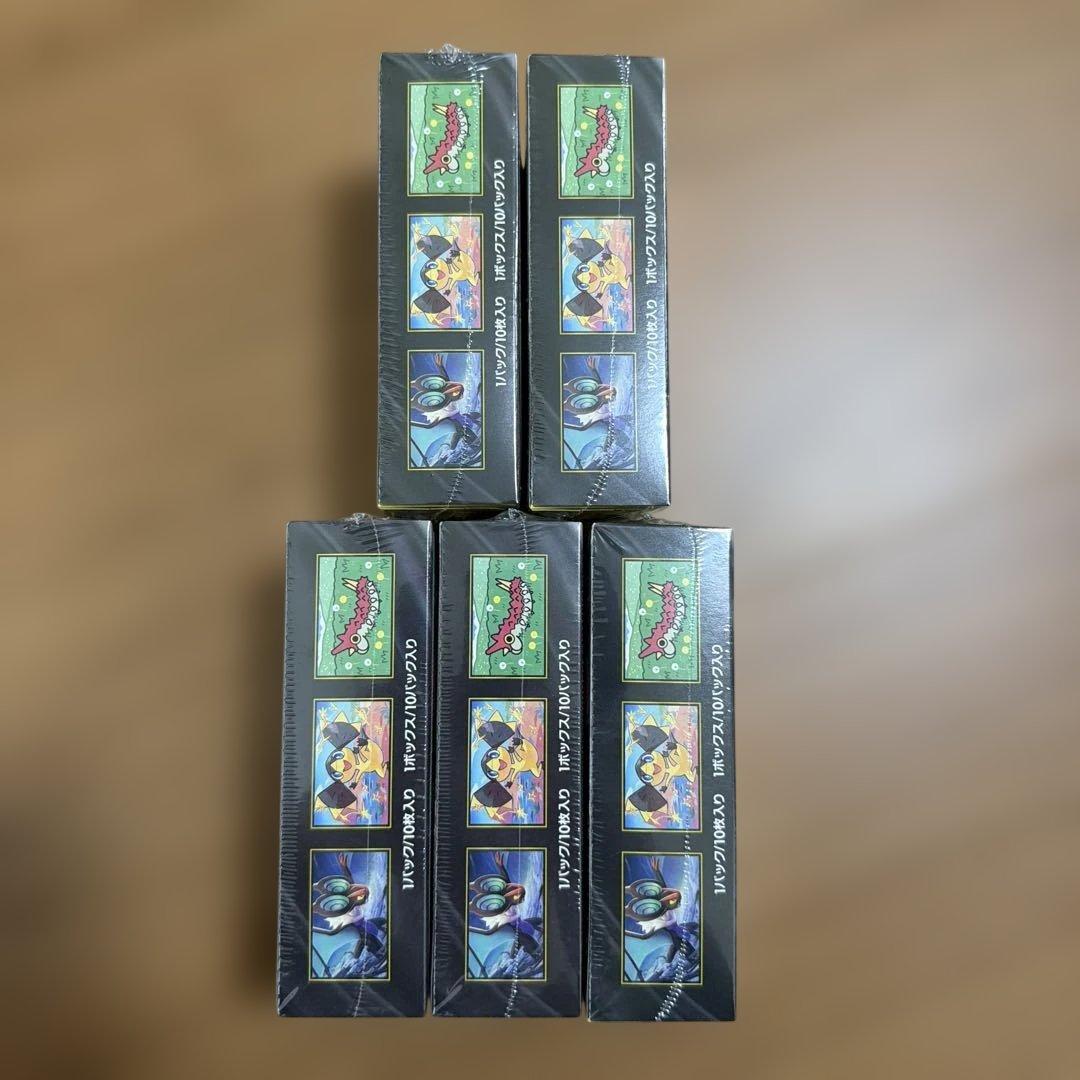 ポケモンカードゲーム MEGAドリームEX 5箱セット、新品未開封シュリンク付