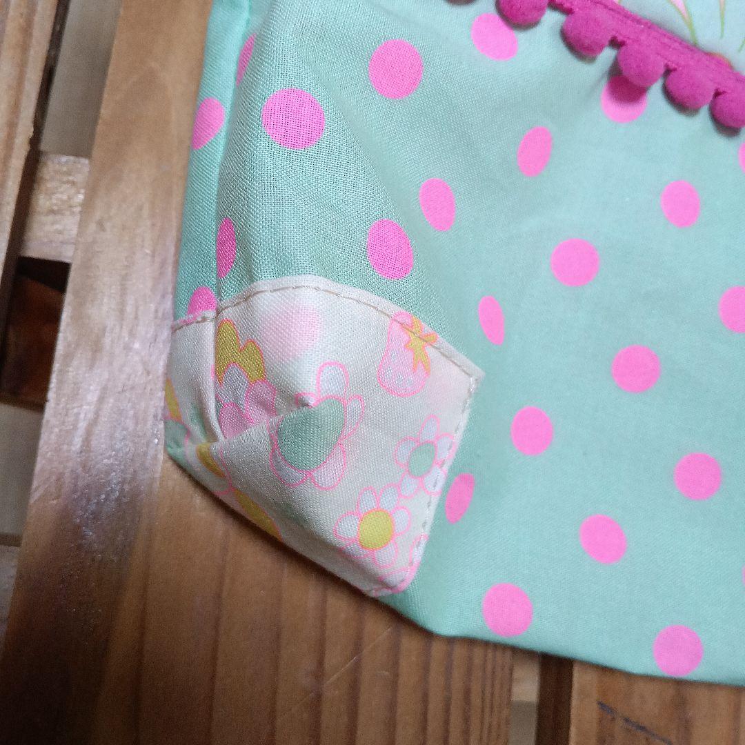入園入学準備ピンクスpinks　手提げ　レッスンバック　女の子絵本袋パッチワーク