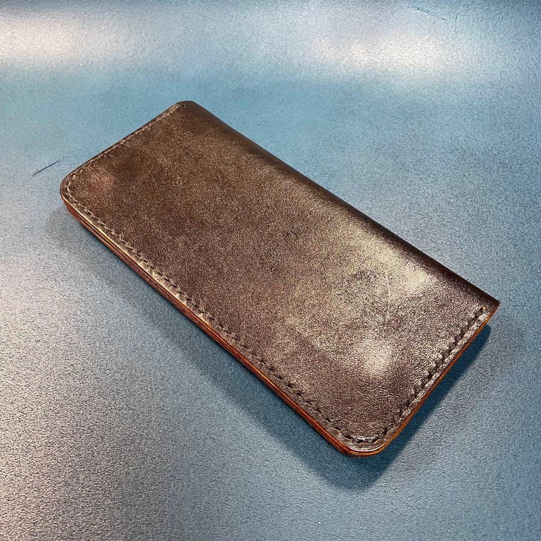 【ホースハイド】トラッカーウォレット　黒レザー02