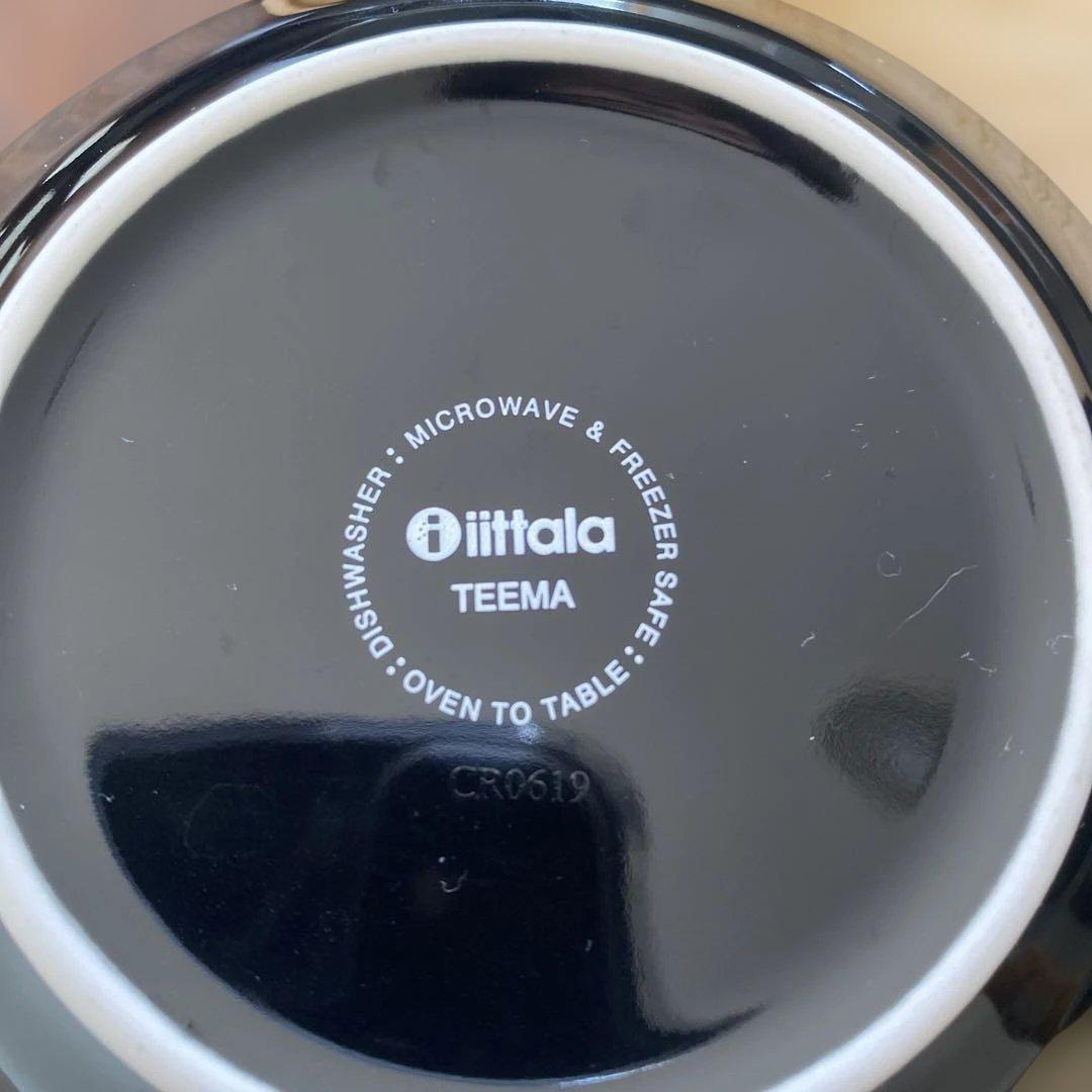  Teema プレート12㎝　ブラック　6枚