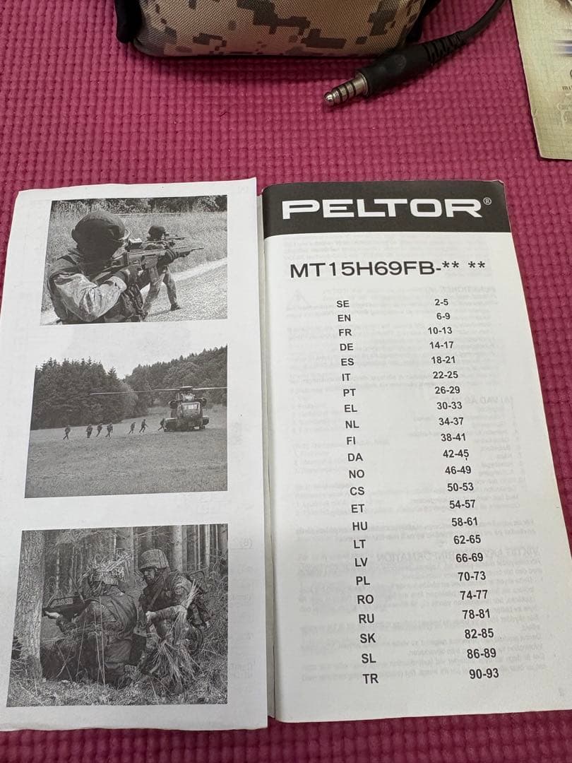 Peltor comtac 2実物ヘッドセット