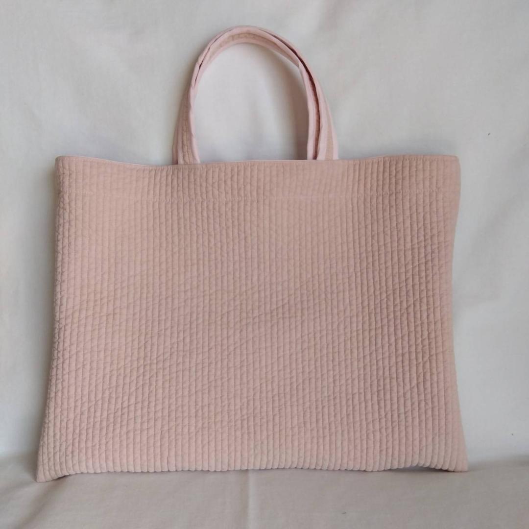 持ち手44 ブラックSリボン15個☆トートバッグL☆ ダークグレー