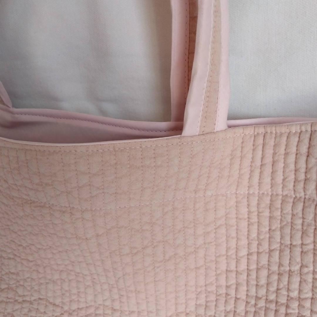 持ち手44 ブラックSリボン15個☆トートバッグL☆ ダークグレー