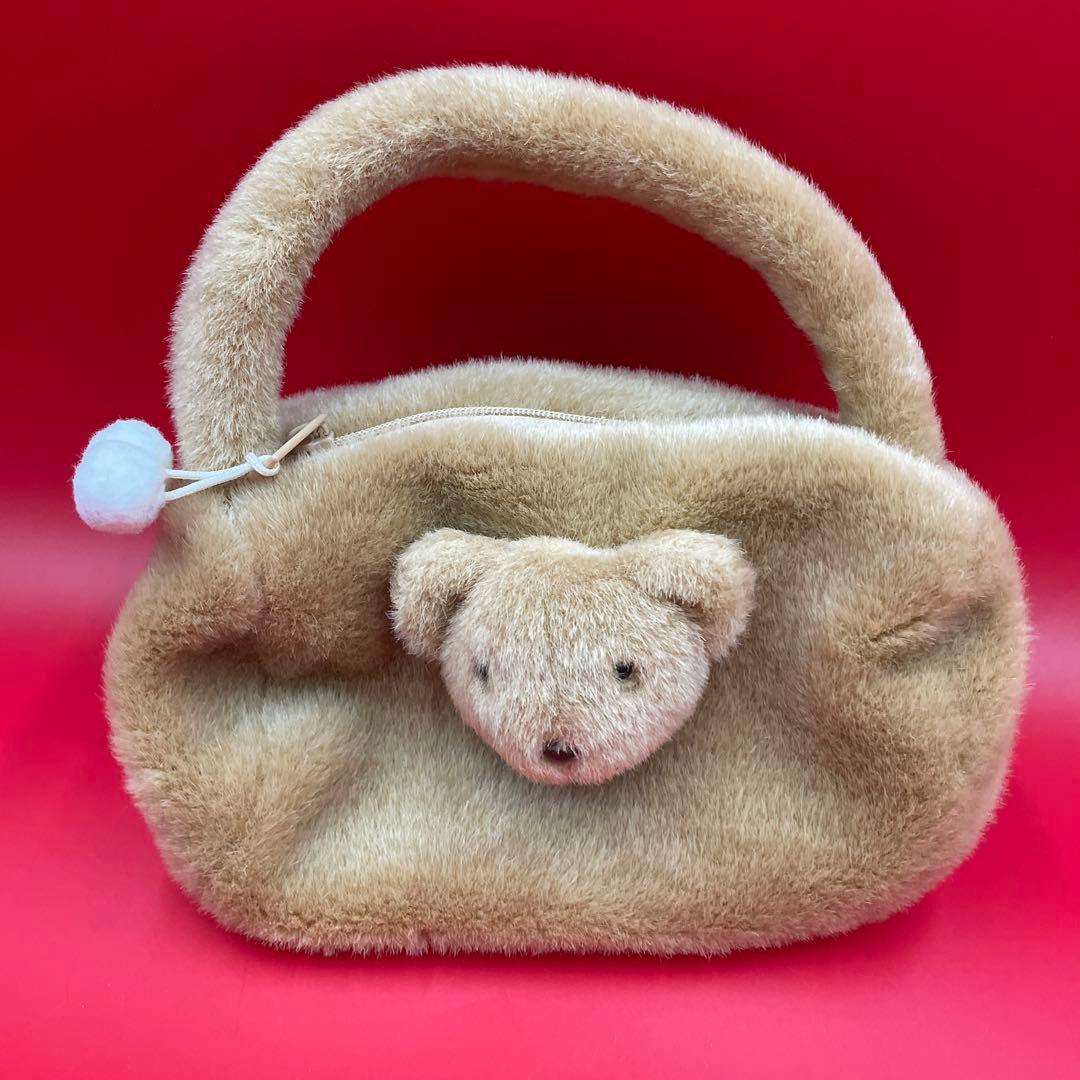 【希少/当時物】サンリオ ミスターベアーズドリーム 立体ファーバッグ レトロ