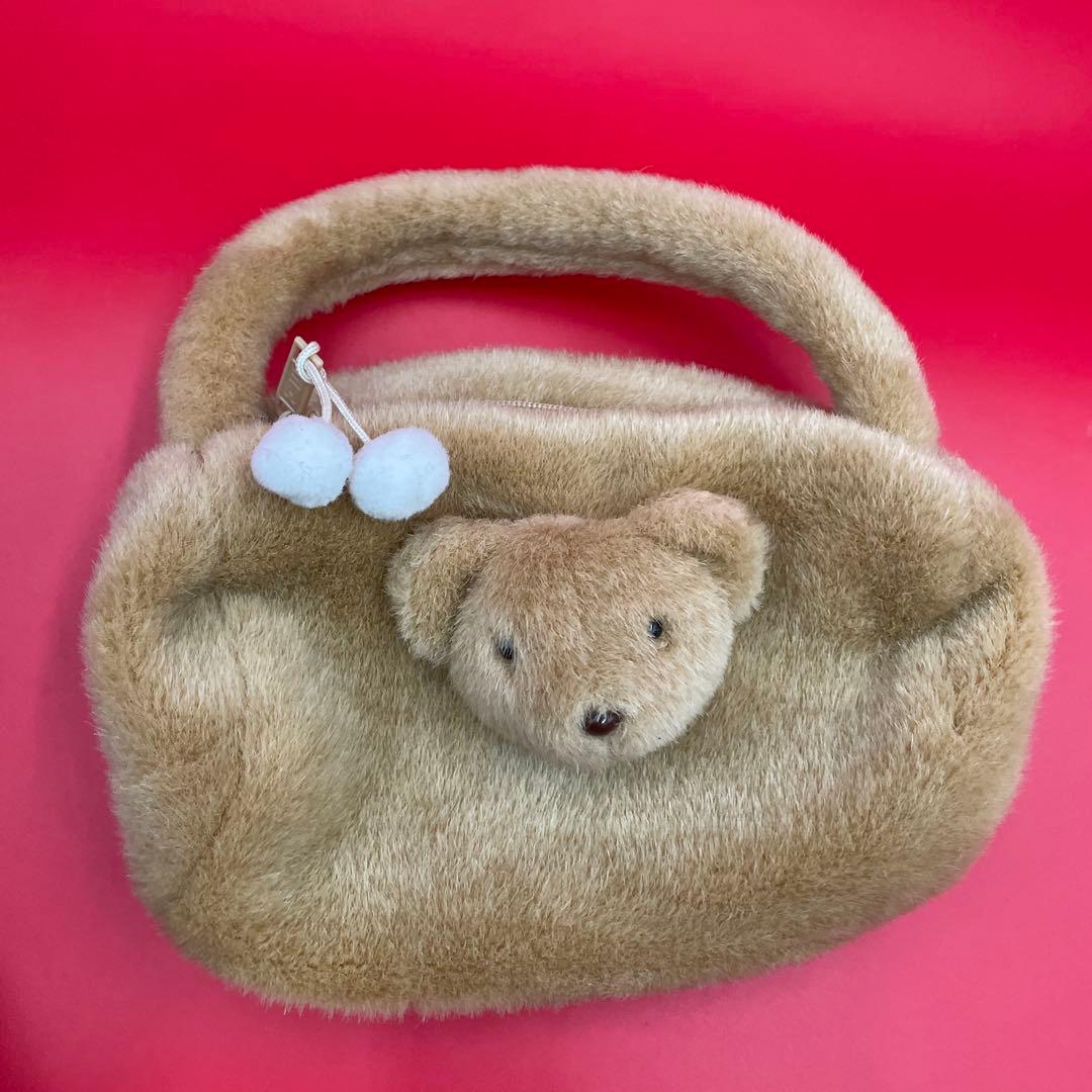 【希少/当時物】サンリオ ミスターベアーズドリーム 立体ファーバッグ レトロ