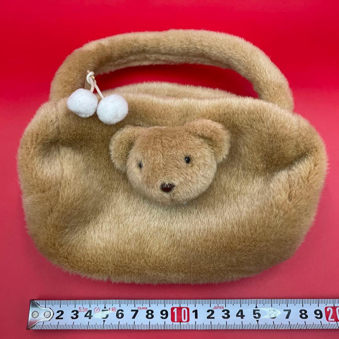 【希少/当時物】サンリオ ミスターベアーズドリーム 立体ファーバッグ レトロ