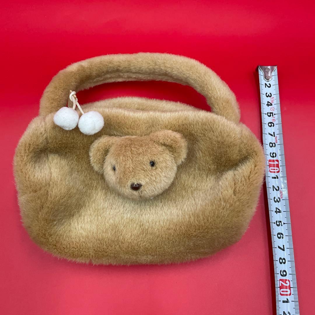 【希少/当時物】サンリオ ミスターベアーズドリーム 立体ファーバッグ レトロ