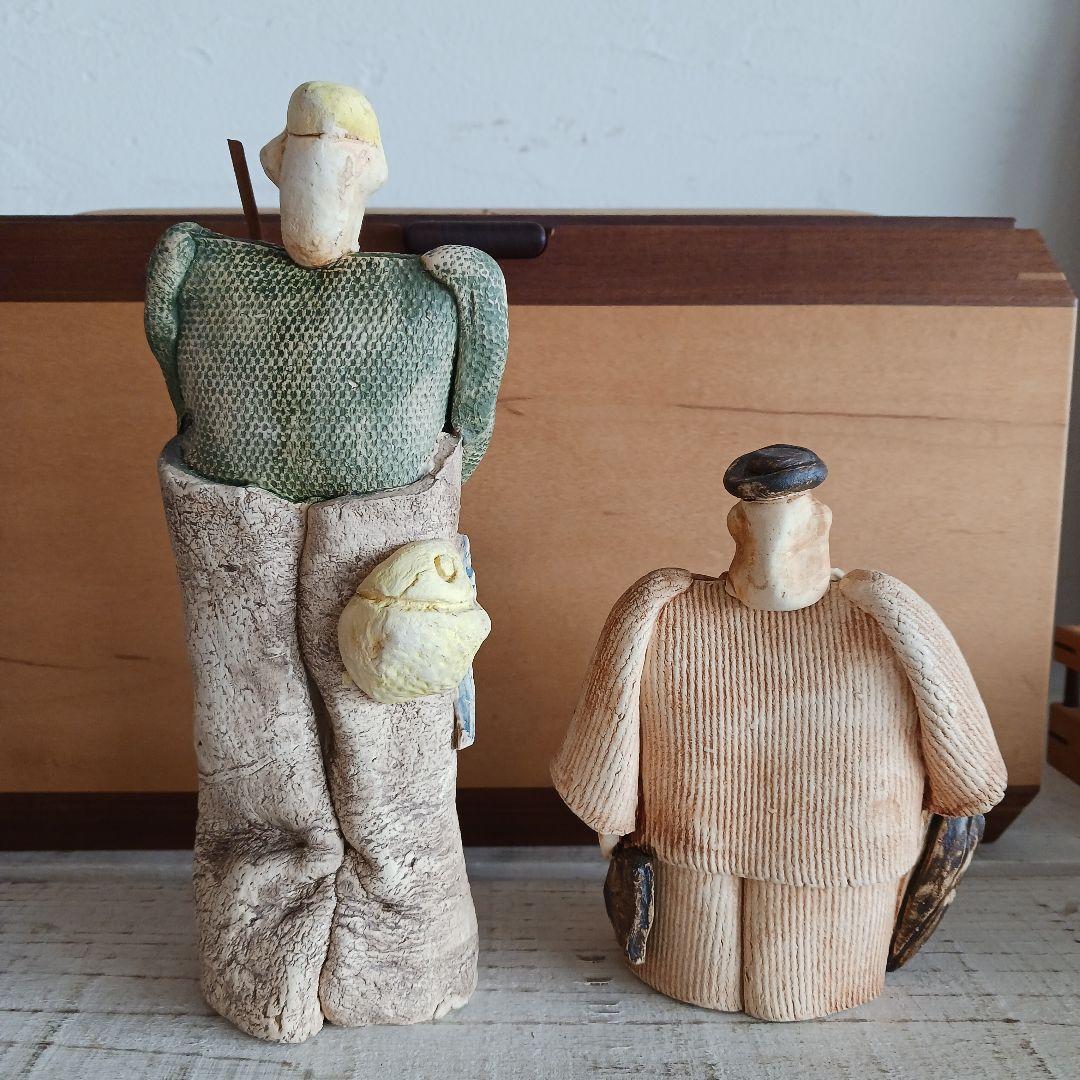 陶器製　人形　置物