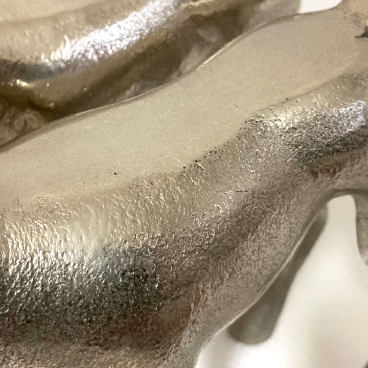 ラマ リャマ 置物 オブジェ 金属 シルバー 2点 レア希少 レトロ ビンテージ