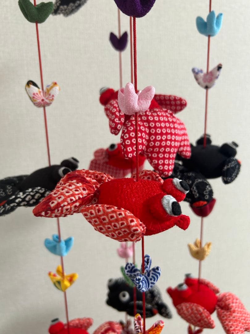 金魚の吊り飾り　吊るし飾り　吊るし雛　さげもん　ハンドメイド