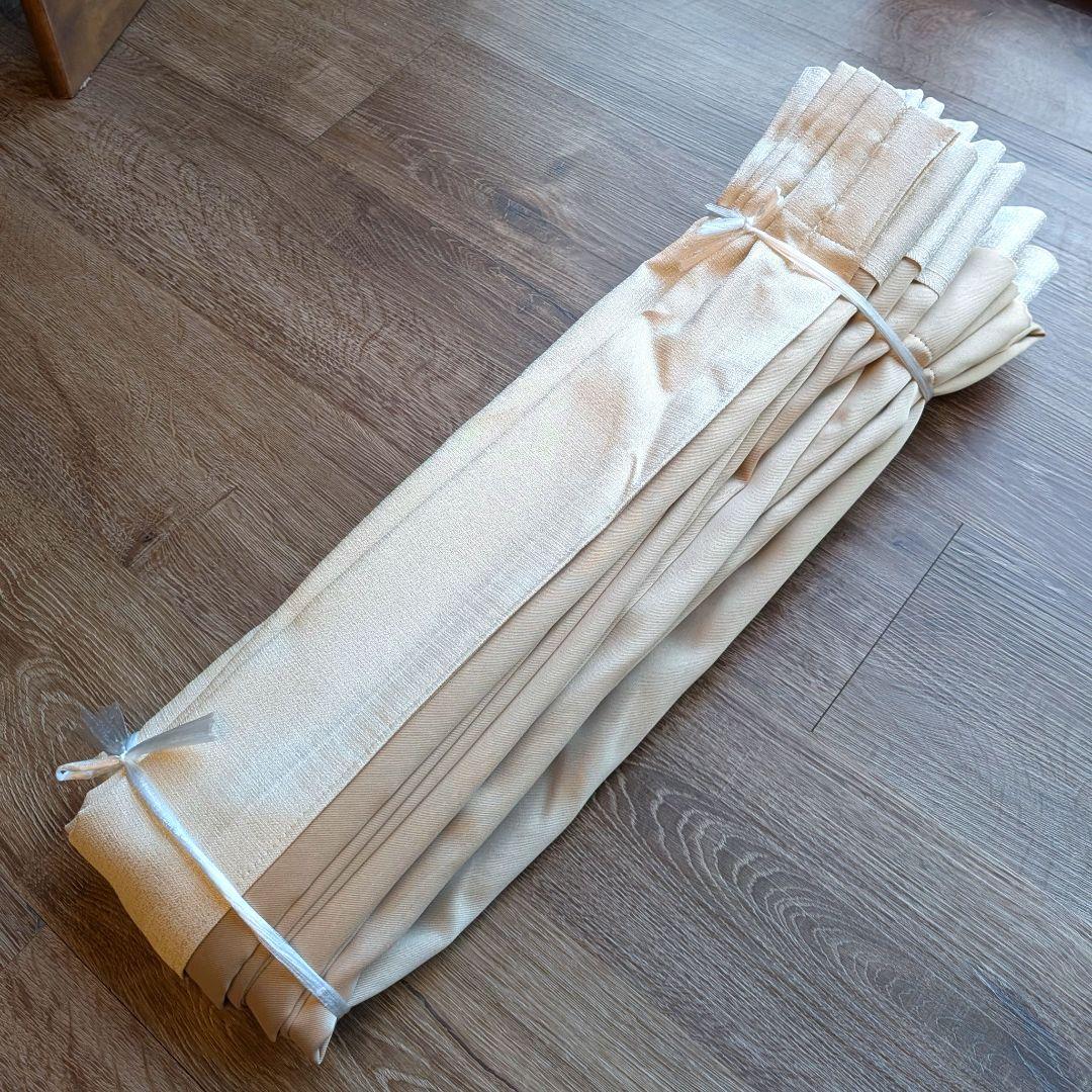 【美品】遮光カーテン　レース付　230×100　オーダーカーテン　4枚セット