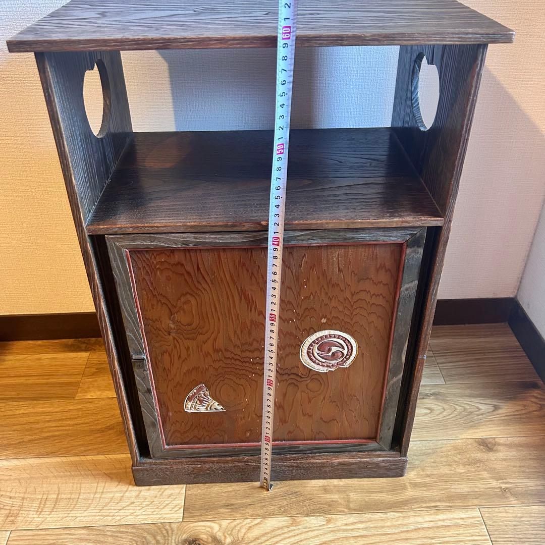 【昭和レトロ】＊和モダンなキャビネット＊小箪笥＊41cm×60cm×28cm＊