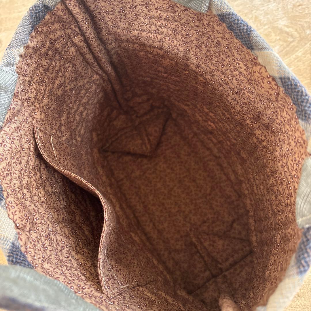 パッチワークキルト　ハウスのトートバック　ハンドメイド