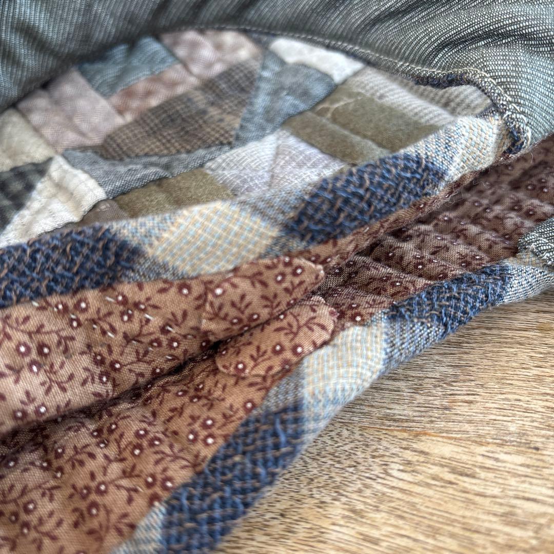 パッチワークキルト　ハウスのトートバック　ハンドメイド