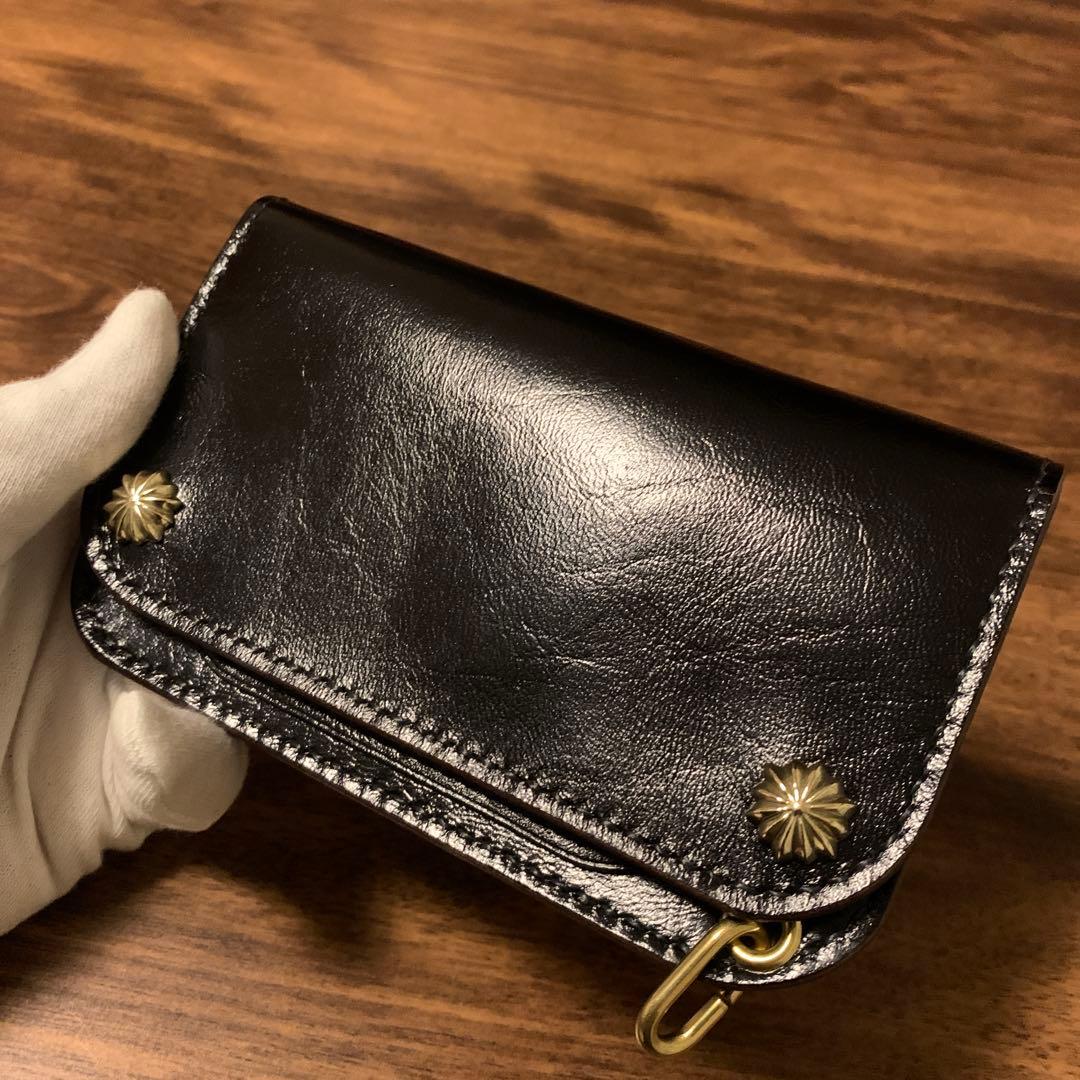 トラッカーウォレット　ミドル　CA008 コードバン引き紐付き