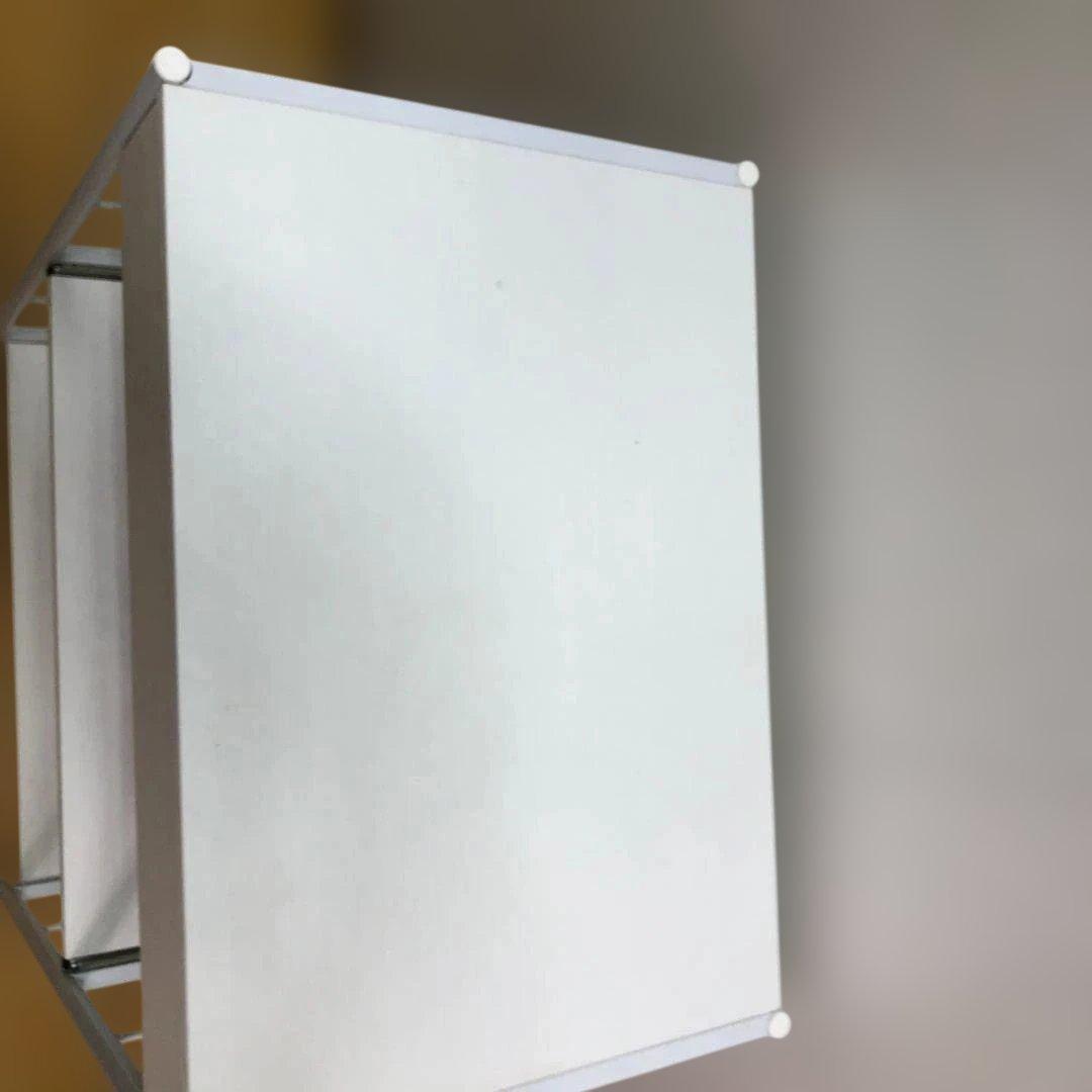 【送料無料】レンジ台 引き出し付き ホワイト 棚 収納ラック 88314