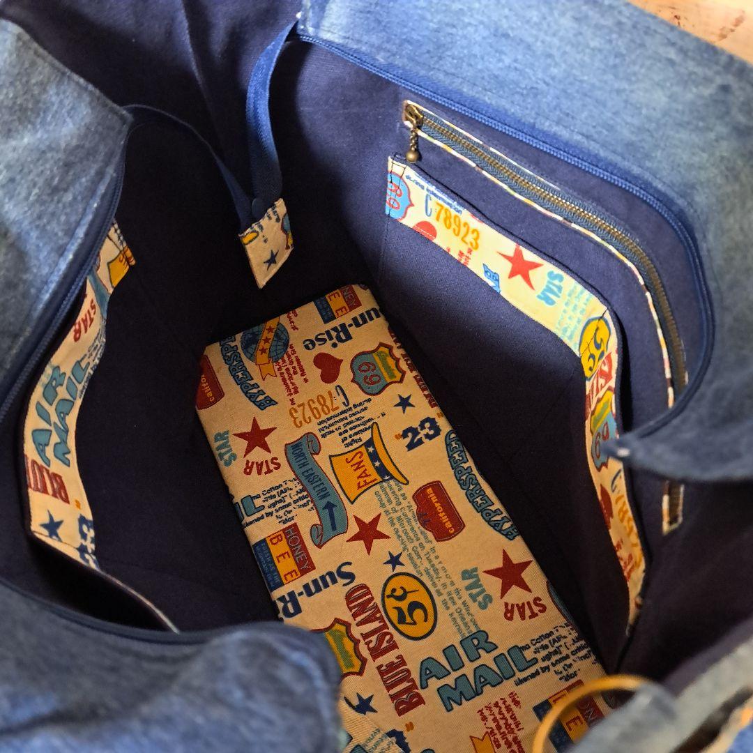 デニムリメイク超ビックサイズバック