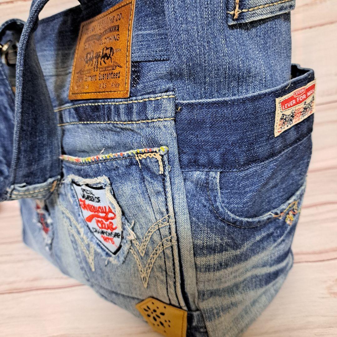 デニムリメイク超ビックサイズバック
