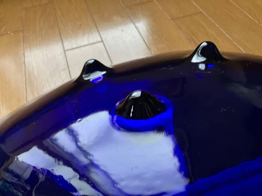 未使用⭐︎国産⭐︎ガラス大皿⭐︎作家⭐︎インテリア⭐︎花器