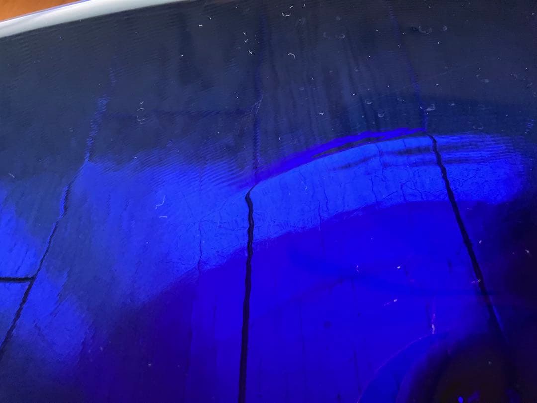 未使用⭐︎国産⭐︎ガラス大皿⭐︎作家⭐︎インテリア⭐︎花器