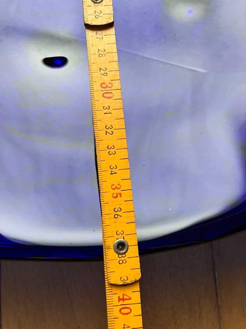 未使用⭐︎国産⭐︎ガラス大皿⭐︎作家⭐︎インテリア⭐︎花器