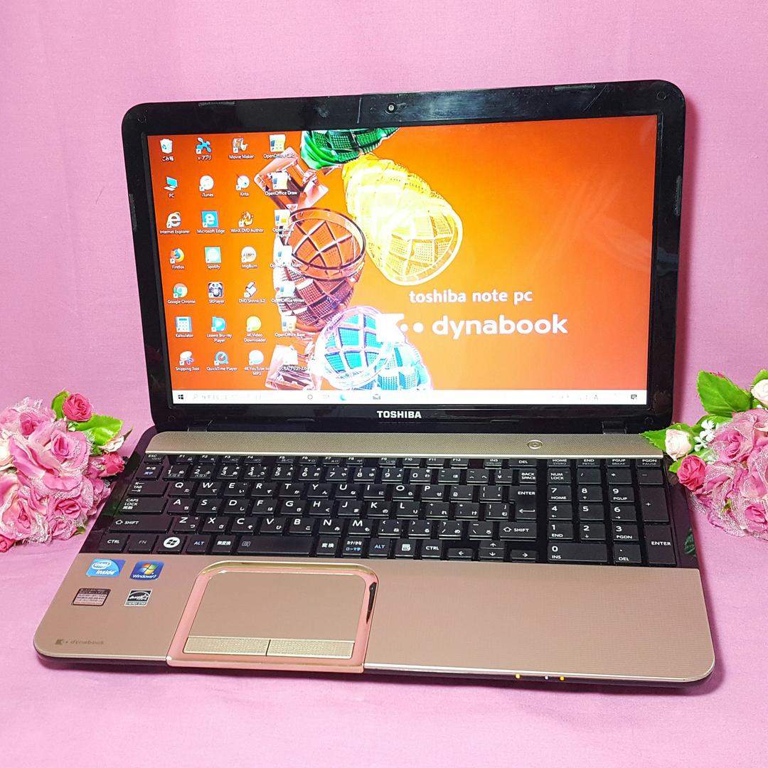 ブルーレイ✿新Windows10✧Webカメラ✧大容量✧ゴールドDynabook