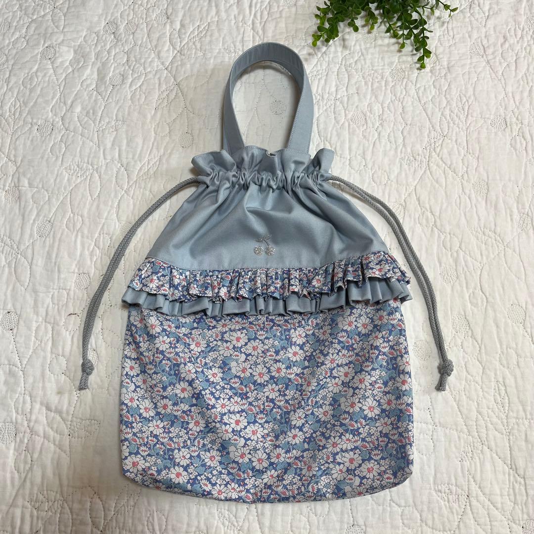 リバティ　レッスンバッグ　お着替え袋　上靴袋　3点セット　アリスW 入園入学