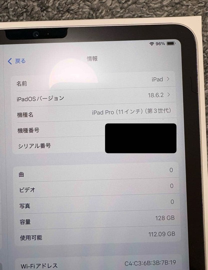 iPad Pro (11インチ) 第3世代 128GB ESRケース付き