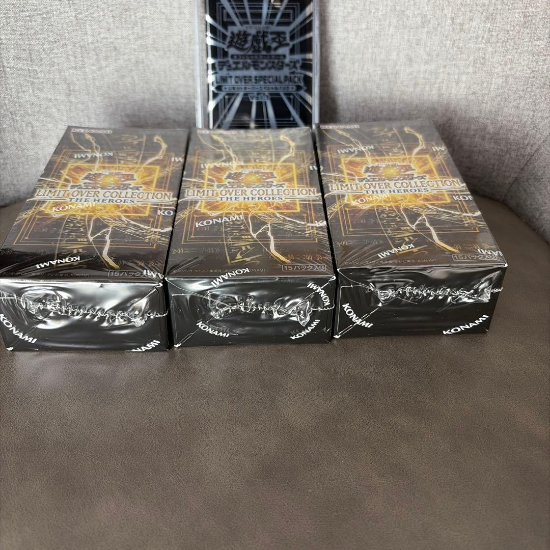 遊戯王カード リミットオーバーコレクション シュリンク付き3BOX＋プロモカード