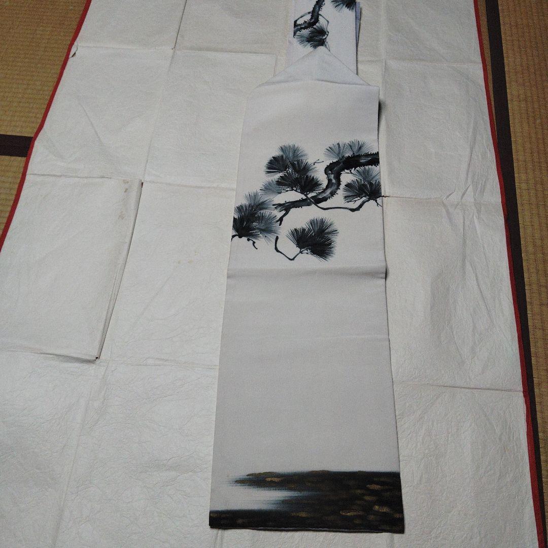 両面使いの名古屋帯　３４１センチ