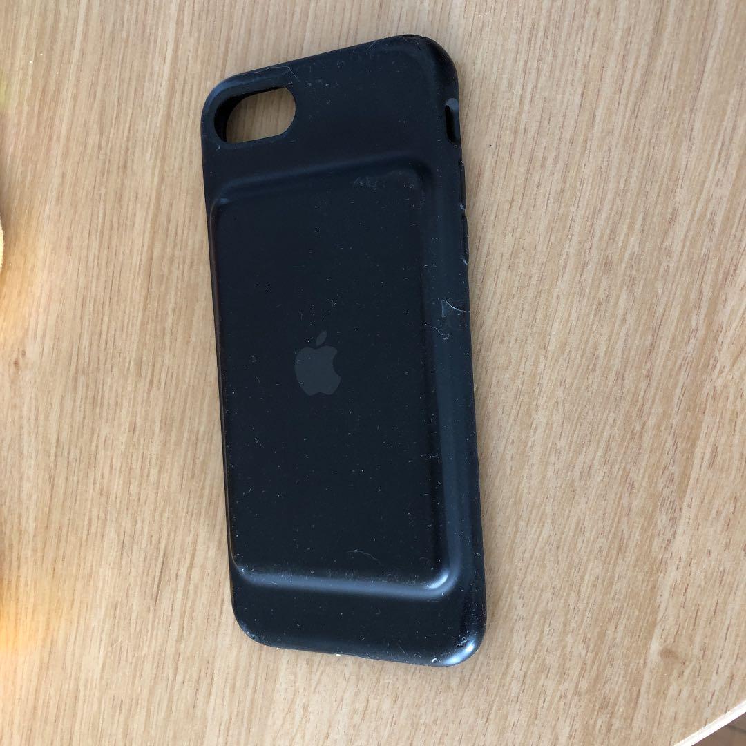 (純正)iPhone7、8用　バッテリーカバー黒