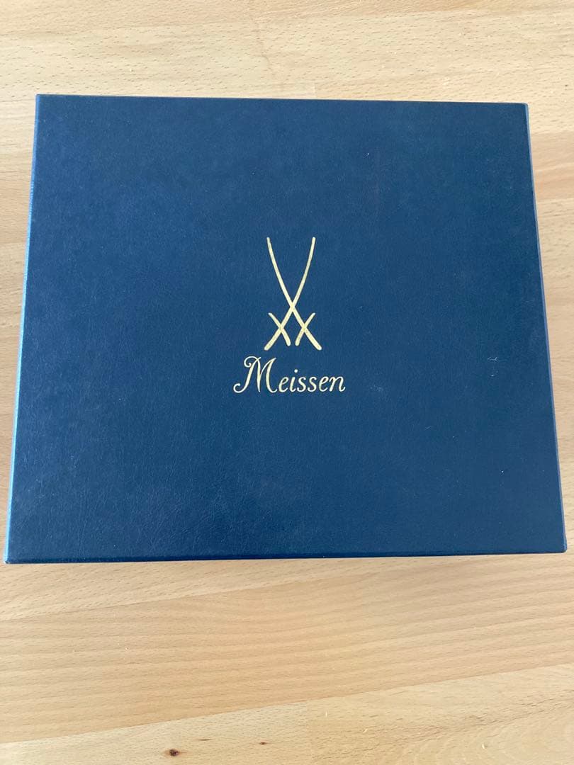 ※値下げ【未使用保管品】MEISSEN マイセン　ブルーオニオンリーフディッシュ