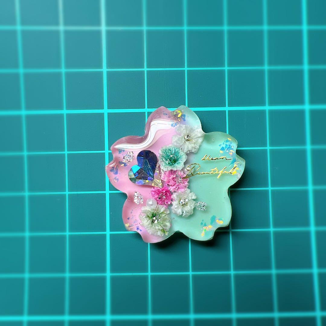 レジン ヘアゴム ドライフラワー No.872