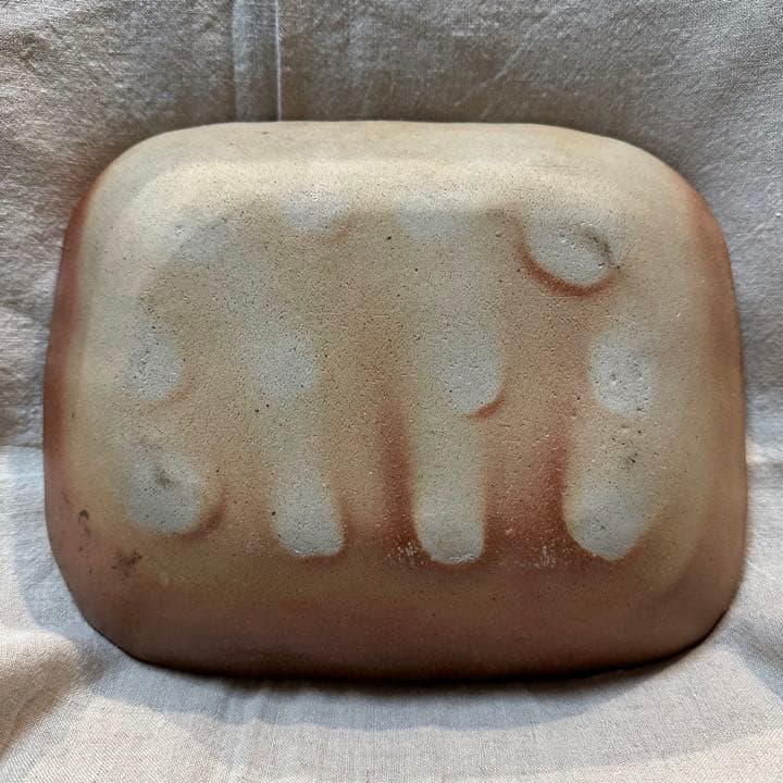 前野直史 スリップウェア 角鉢 大