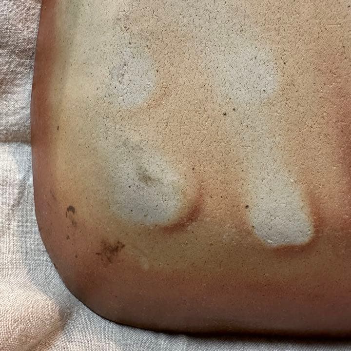 前野直史 スリップウェア 角鉢 大