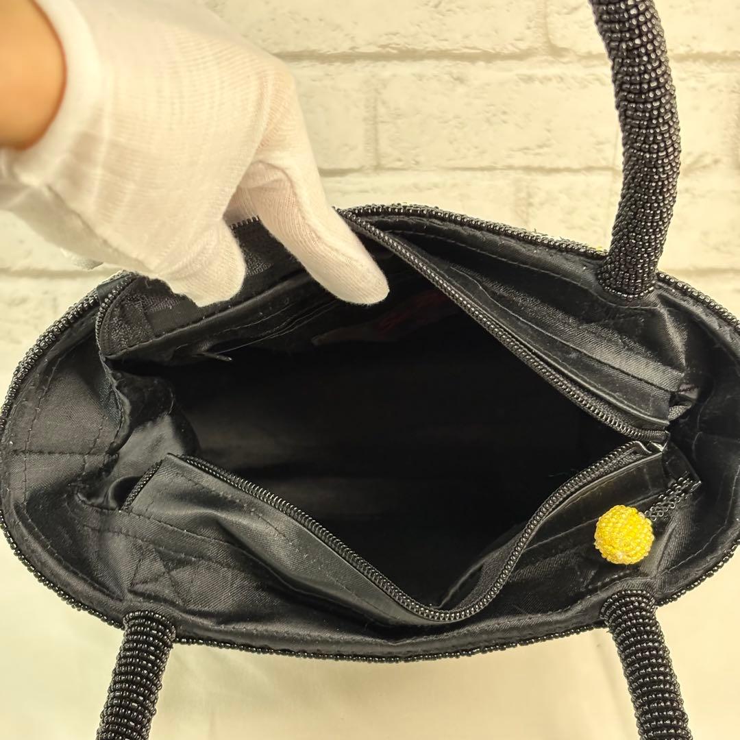 SaPa Vietnam Handmade ビーズバッグ 花柄 ハンドバッグ