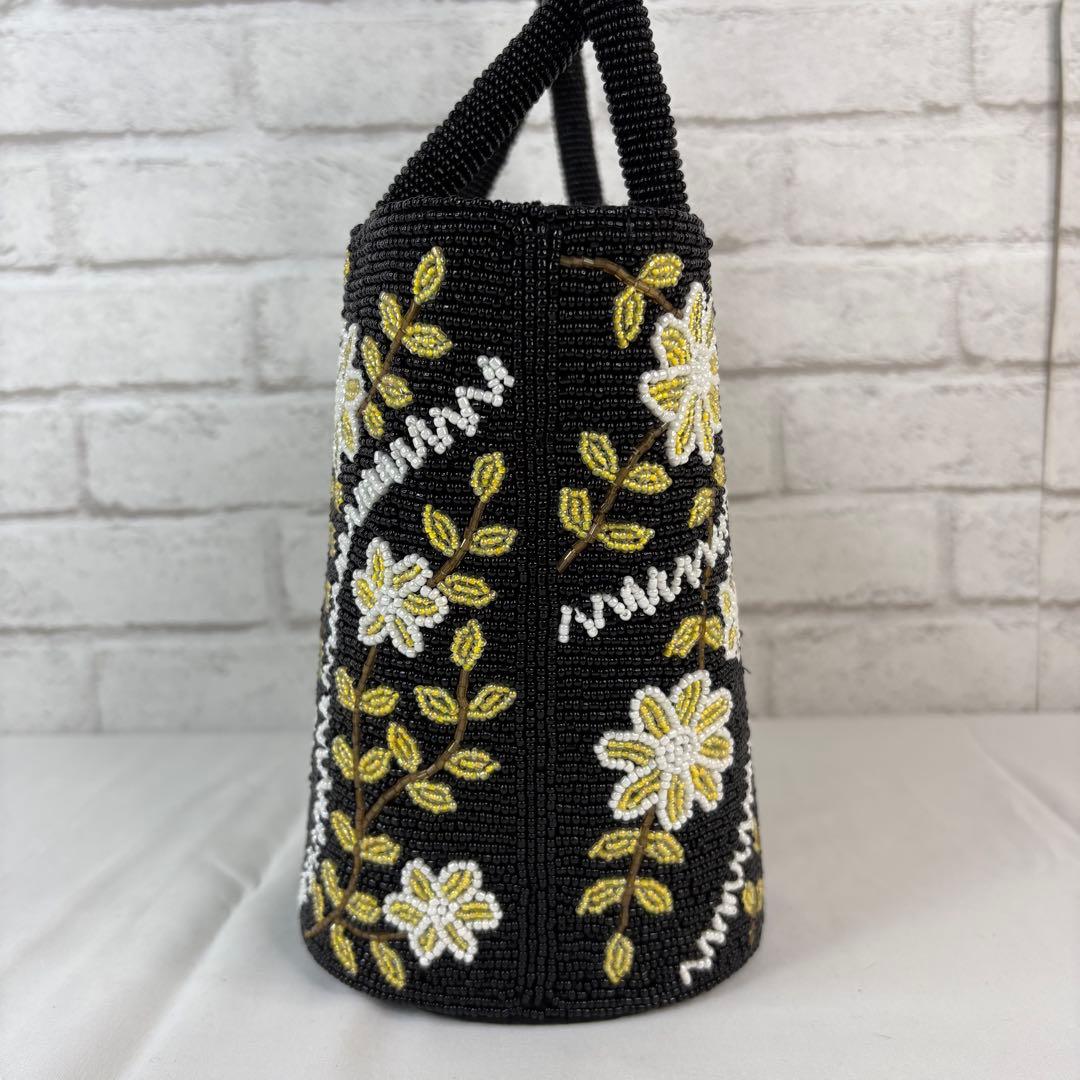 SaPa Vietnam Handmade ビーズバッグ 花柄 ハンドバッグ