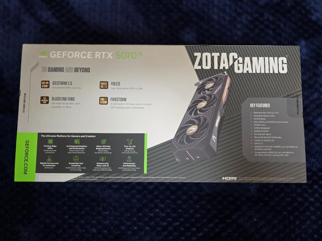新品 ZOTAC GAMING RTX 5070 Ti SOLID SFF OC