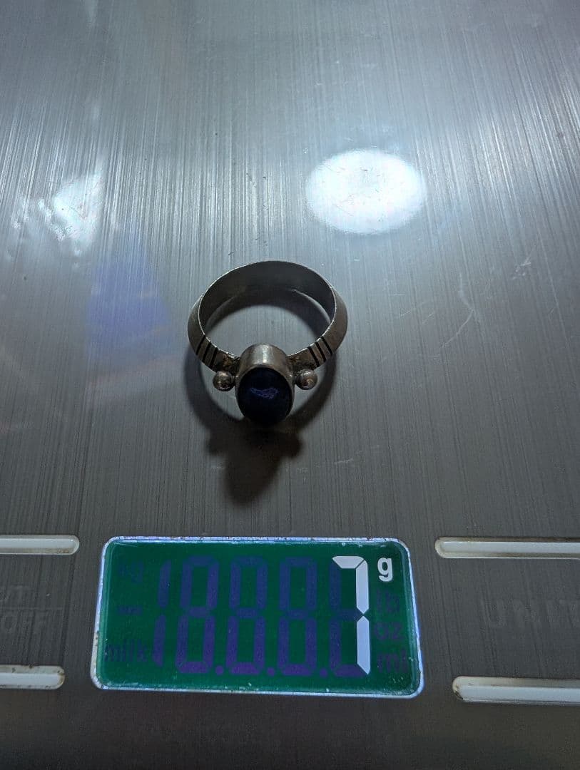 希少NAVAJOナバホインディアンジュエリー指輪ラピスラズリ幸運リング天然石青