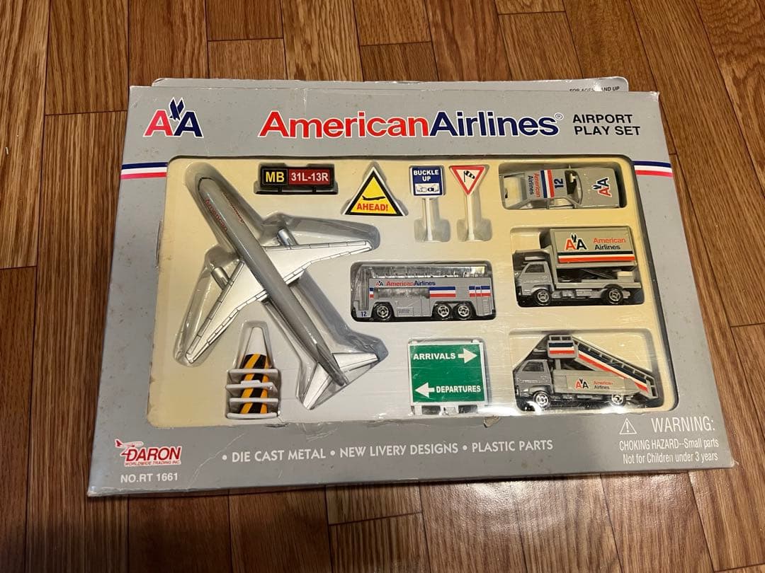 アメリカン航空　エアフォースワン　プレイセット　ミニカー　アメリカ玩具　雑貨