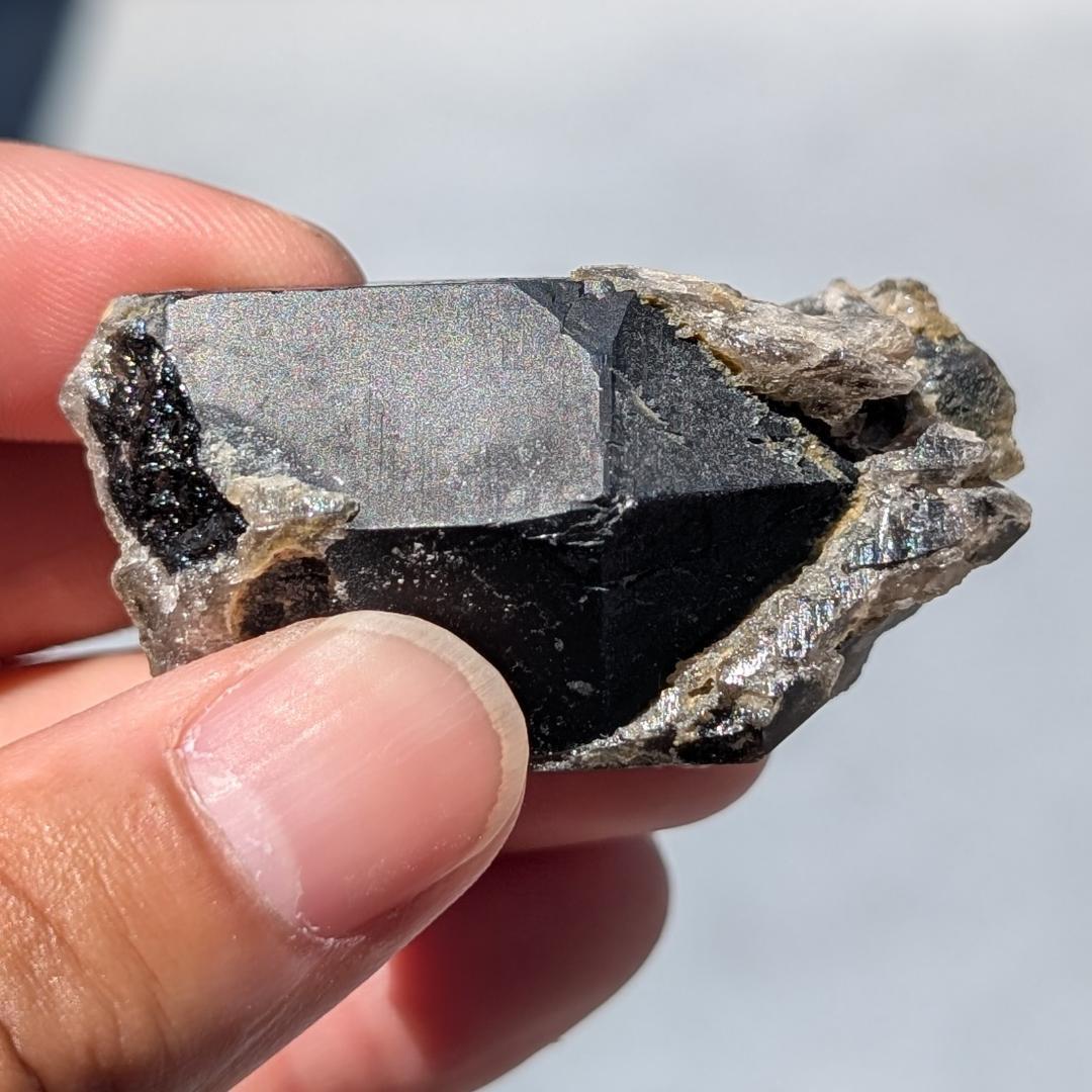 一点物 ドリーム モリオン 原石 山東省産 黒水晶 58g お守り天然石 ギフト