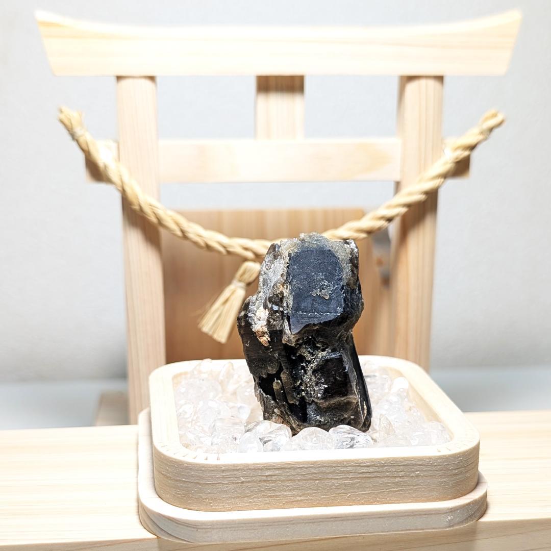 一点物 ドリーム モリオン 原石 山東省産 黒水晶 58g お守り天然石 ギフト