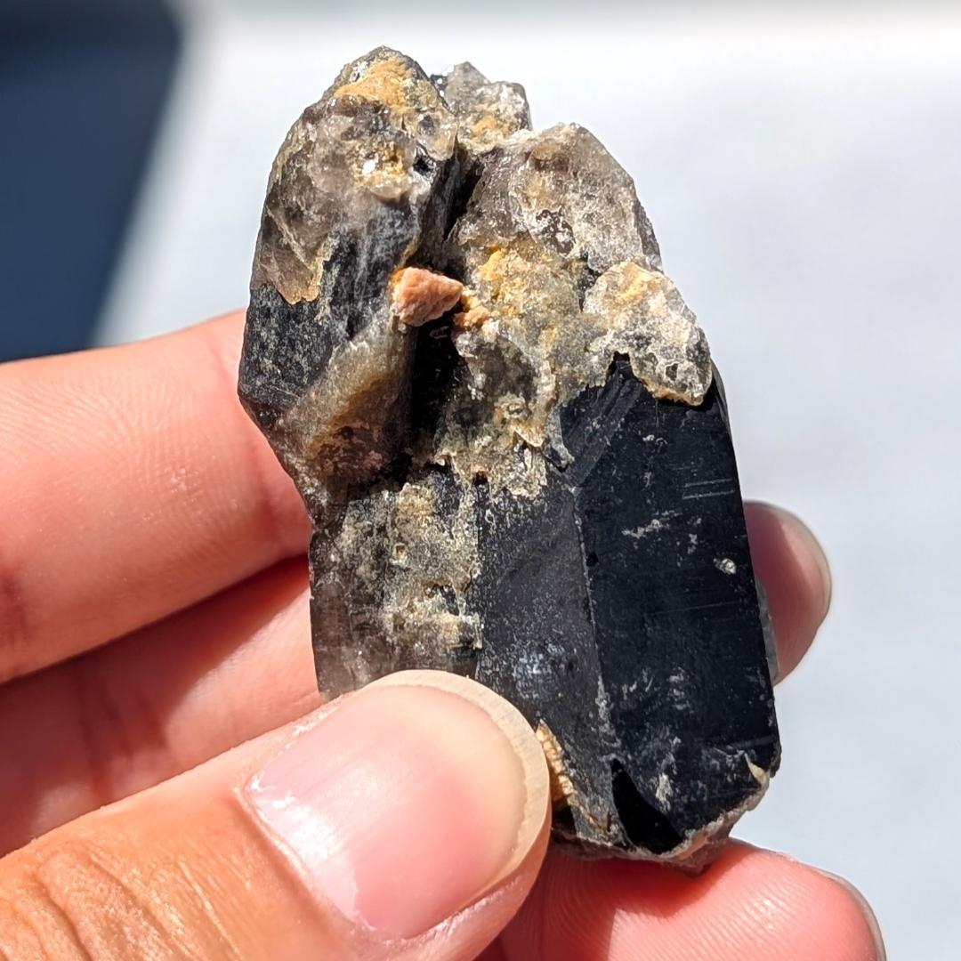 一点物 ドリーム モリオン 原石 山東省産 黒水晶 58g お守り天然石 ギフト